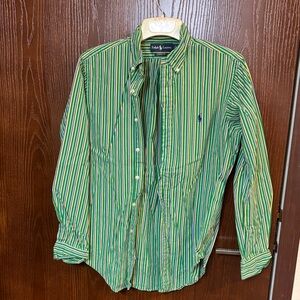 Polo by Ralph Lauren Multicolor Striped Men's Shirt Medium Classic Fit